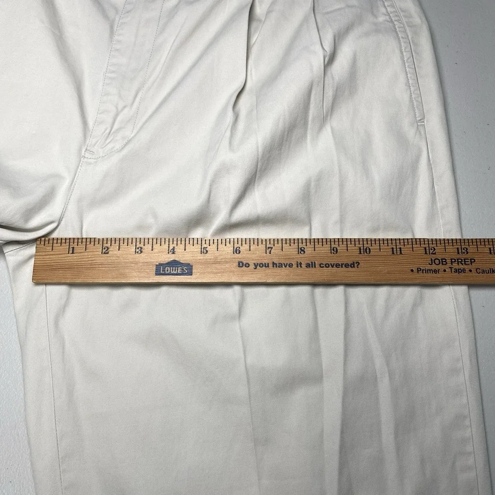 Polo by Ralph Lauren Hammond Pants (35x31.5) Cuffed Pleated Beige Old Money